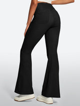 IUGA FlexDenim® High Waist Crossover Flare Jeans for Women With Pockets