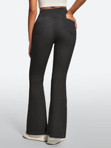 IUGA FlexDenim® High Waist Crossover Flare Jeans for Women With Pockets