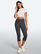 IUGA FlexDenim® High Waisted Pull On Capri Jeans With Pockets