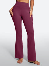 IUGA Tummy Control Bootcut Yoga Pants with Pockets - IUGA