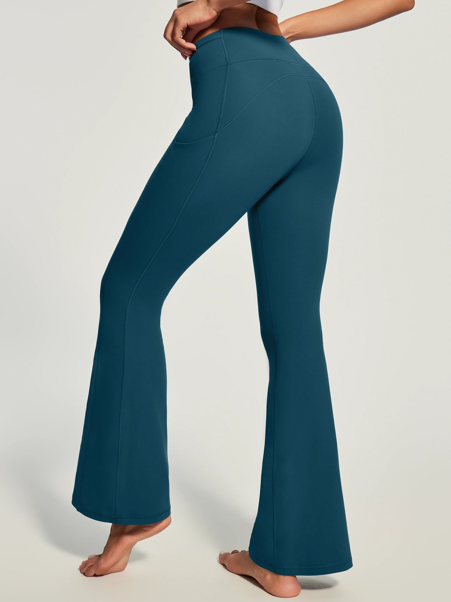 IUGA Tummy Control Bootcut Yoga Pants with Pockets - IUGA