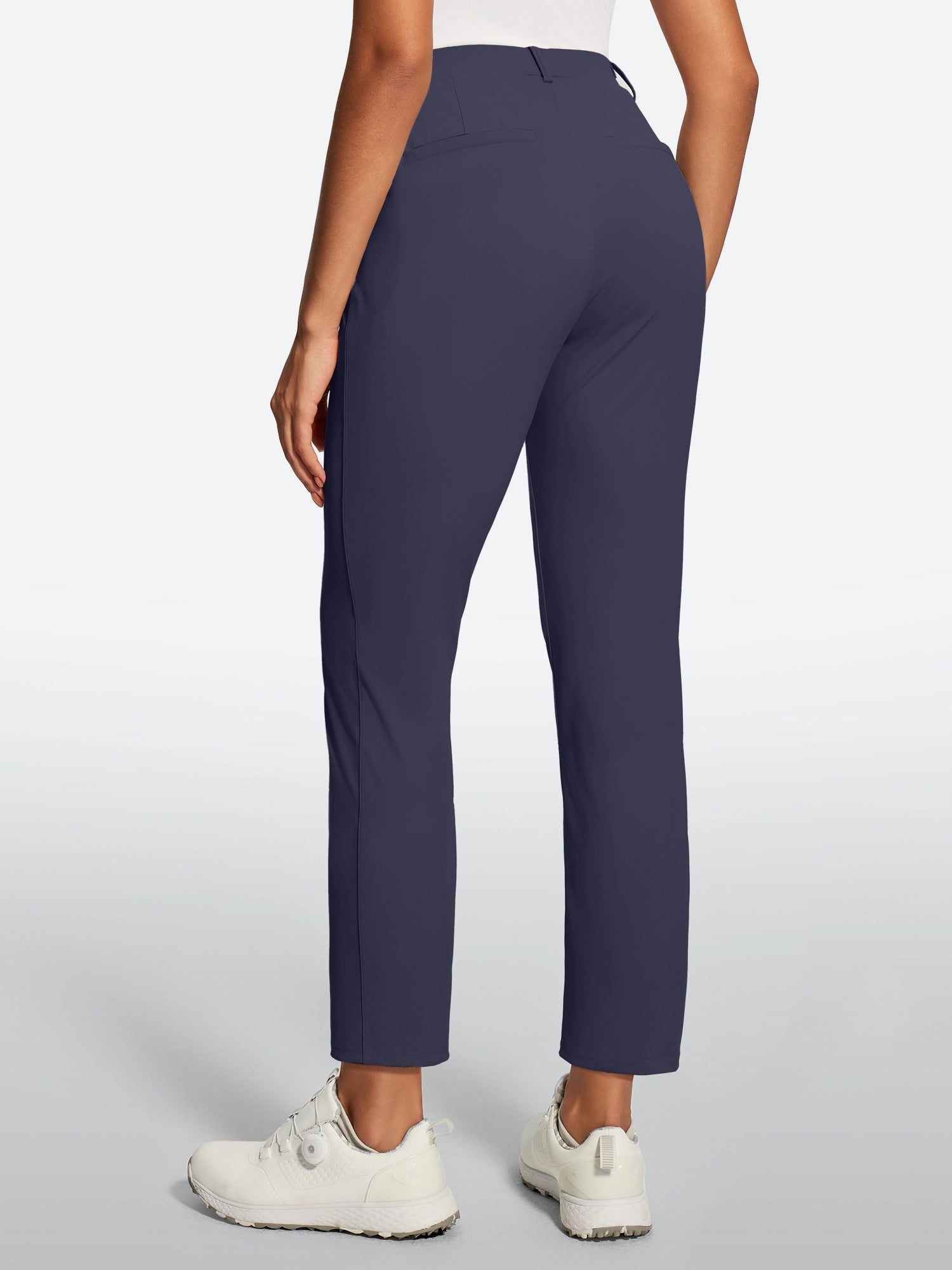 IUGA Stretchy 7/8 Ankle Pull On Work Pants With Pockets