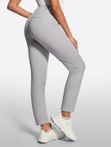 IUGA Stretchy 7/8 Ankle Pull On Work Pants With Pockets