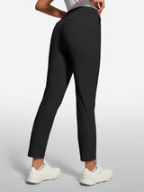 IUGA Stretchy 7/8 Ankle Pull On Work Pants With Pockets