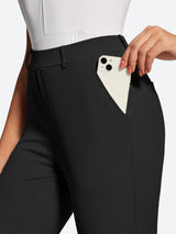 IUGA Stretchy 7/8 Ankle Pull On Work Pants With Pockets