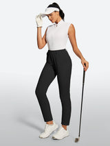 IUGA Stretchy 7/8 Ankle Pull On Work Pants With Pockets