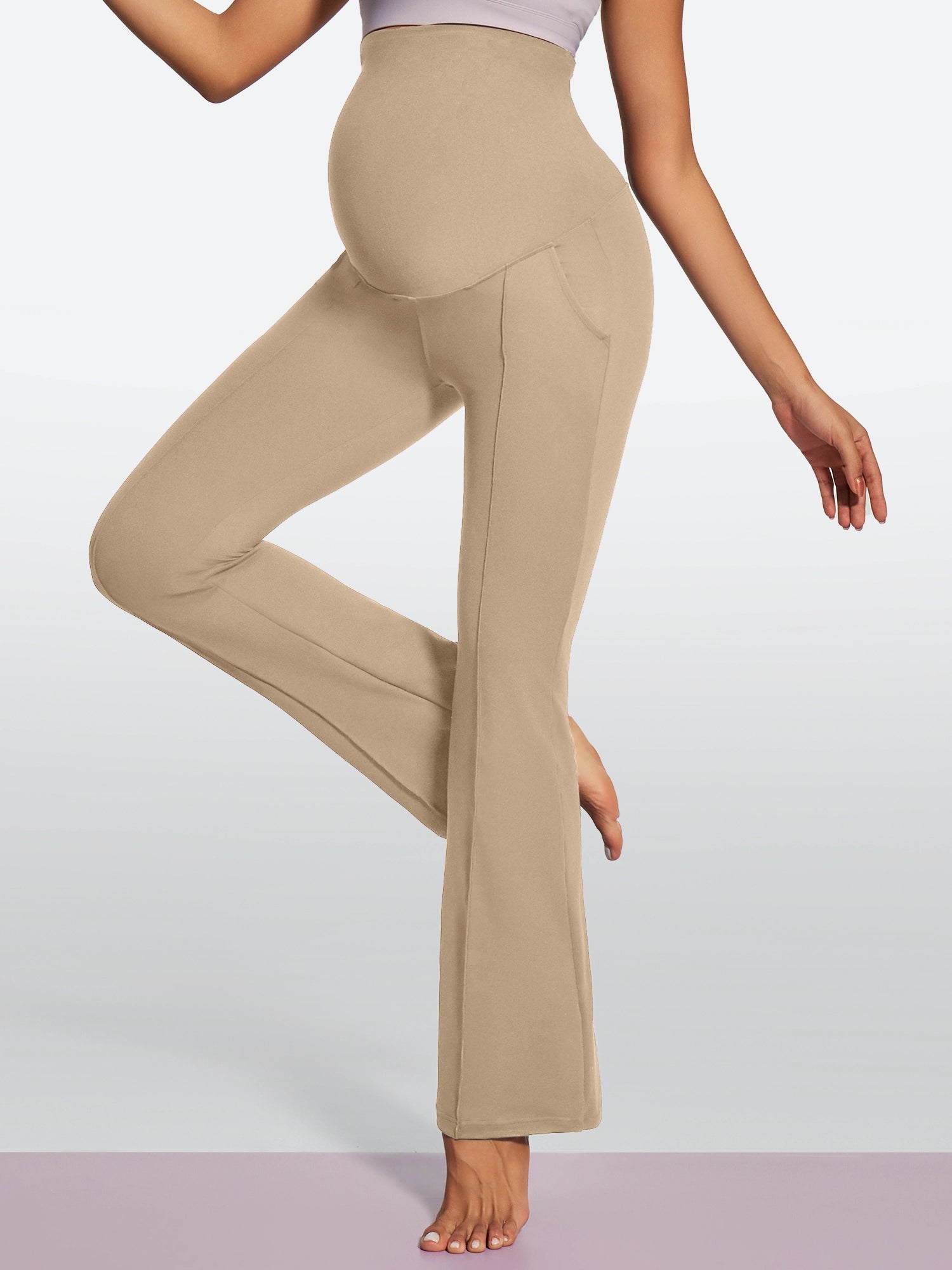 IUGA Bootcut Maternity Pants for Work with Pockets - IUGA