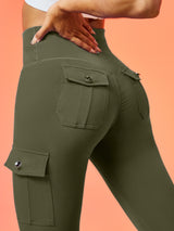 IUGA Flextight High Waisted Lift Cargo Leggings With Pockets