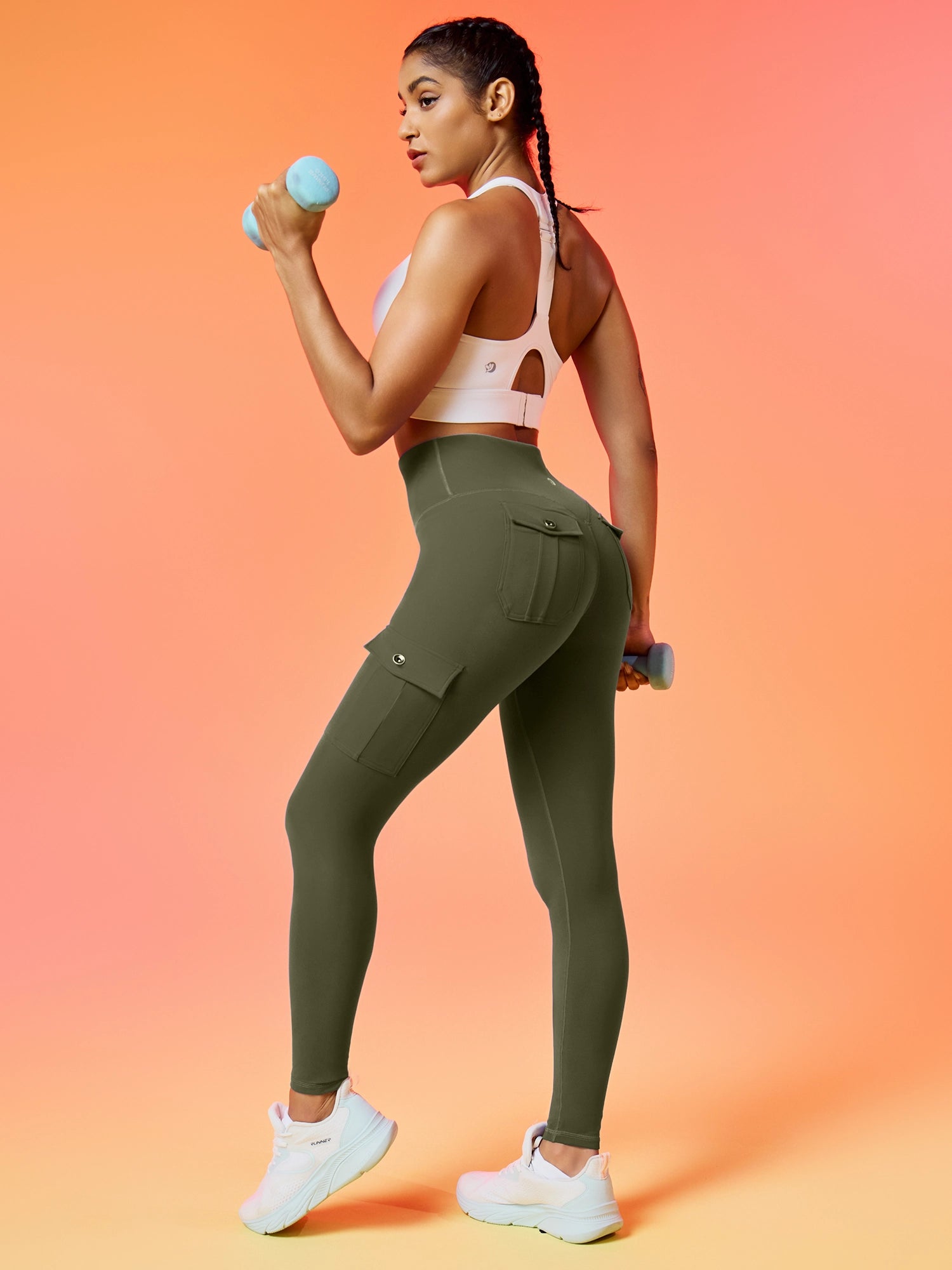 IUGA Flextight High Waisted Lift Cargo Leggings With Pockets