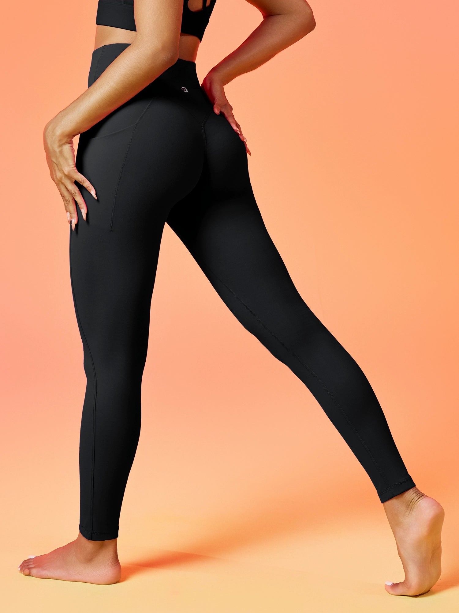 IUGA Flextight No Front Seam Scrunch Leggings With Pockets