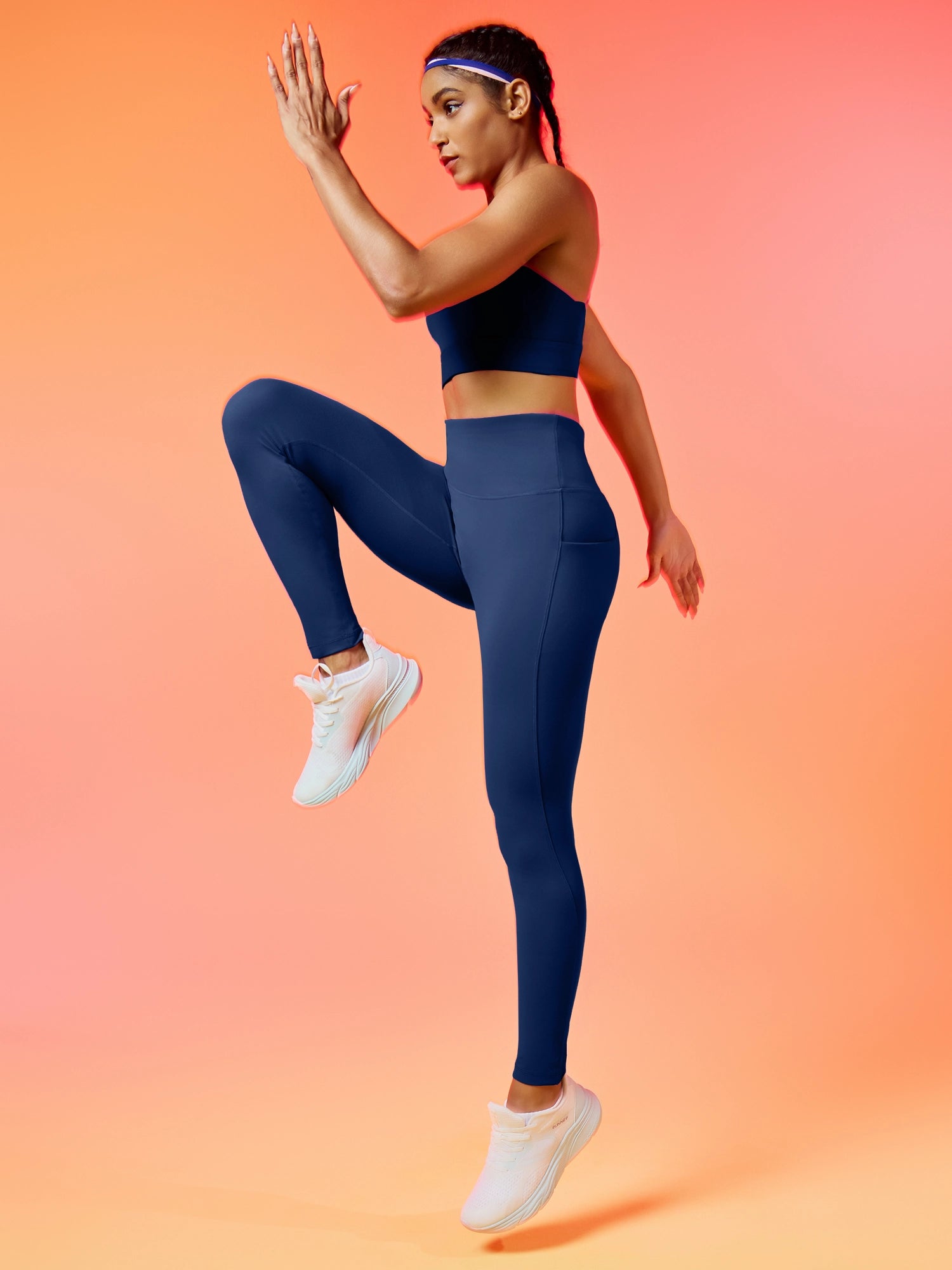 IUGA Flextight No Front Seam Scrunch Leggings With Pockets