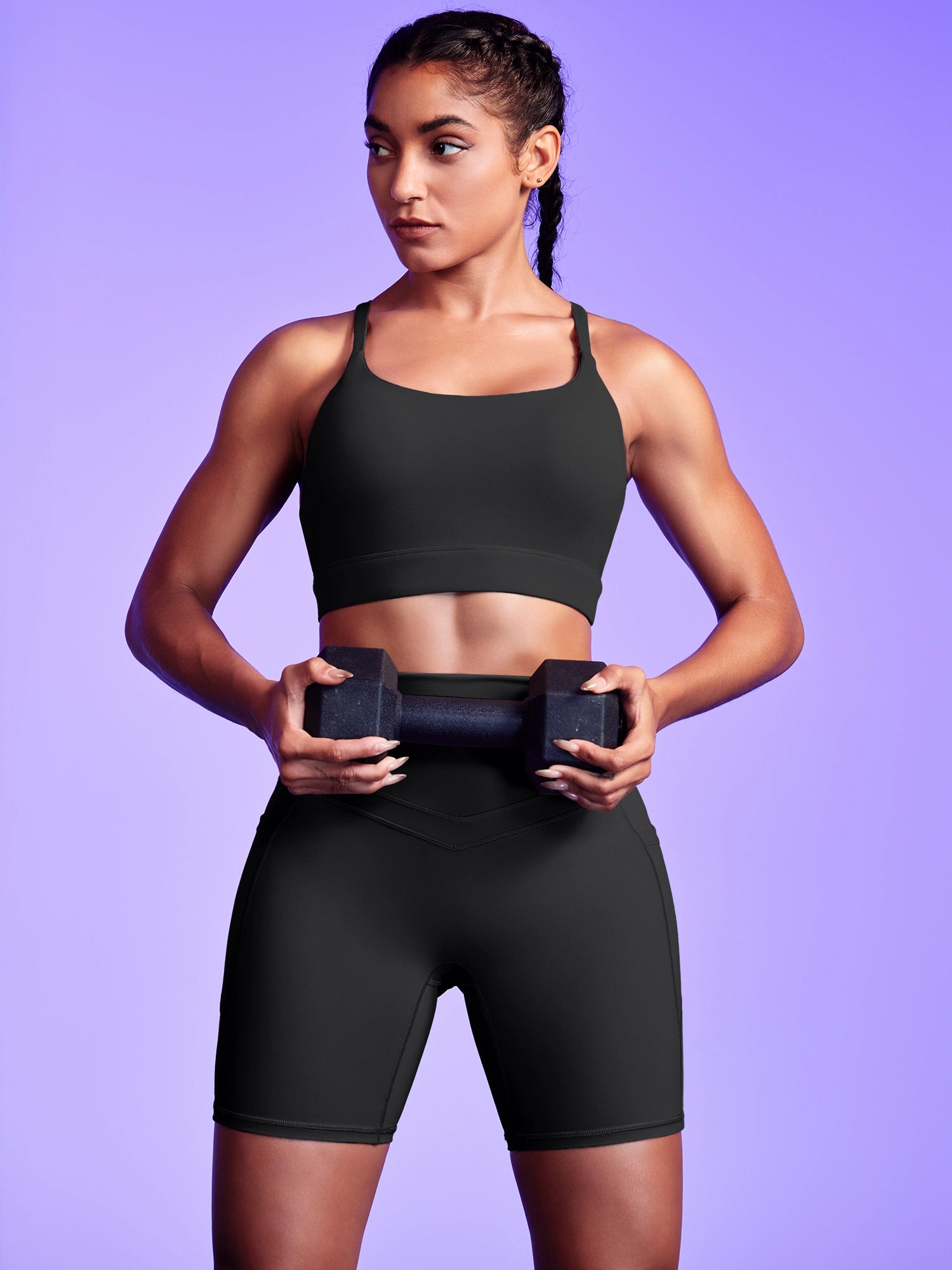 IUGA PowerTight Sandwich Waistband Short Set
