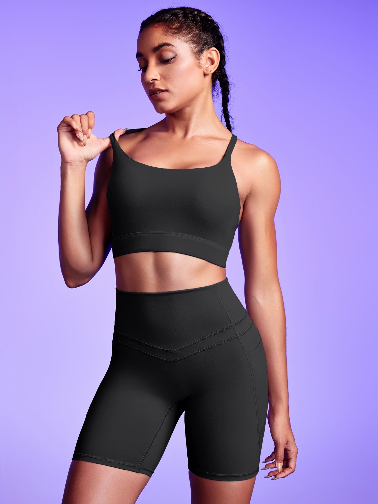IUGA PowerTight Sandwich Waistband Short Set