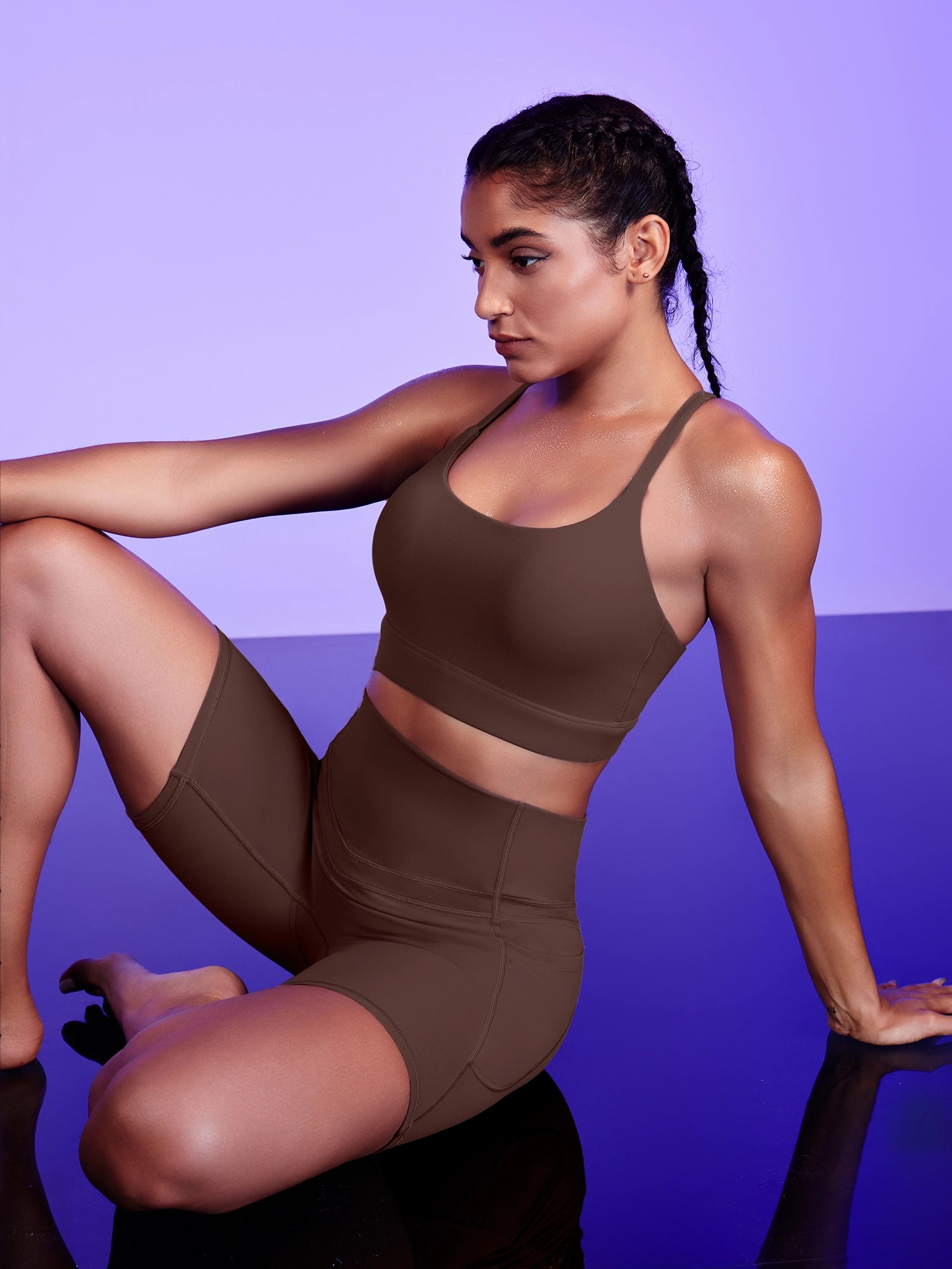 IUGA PowerTight Sandwich Waistband Short Set