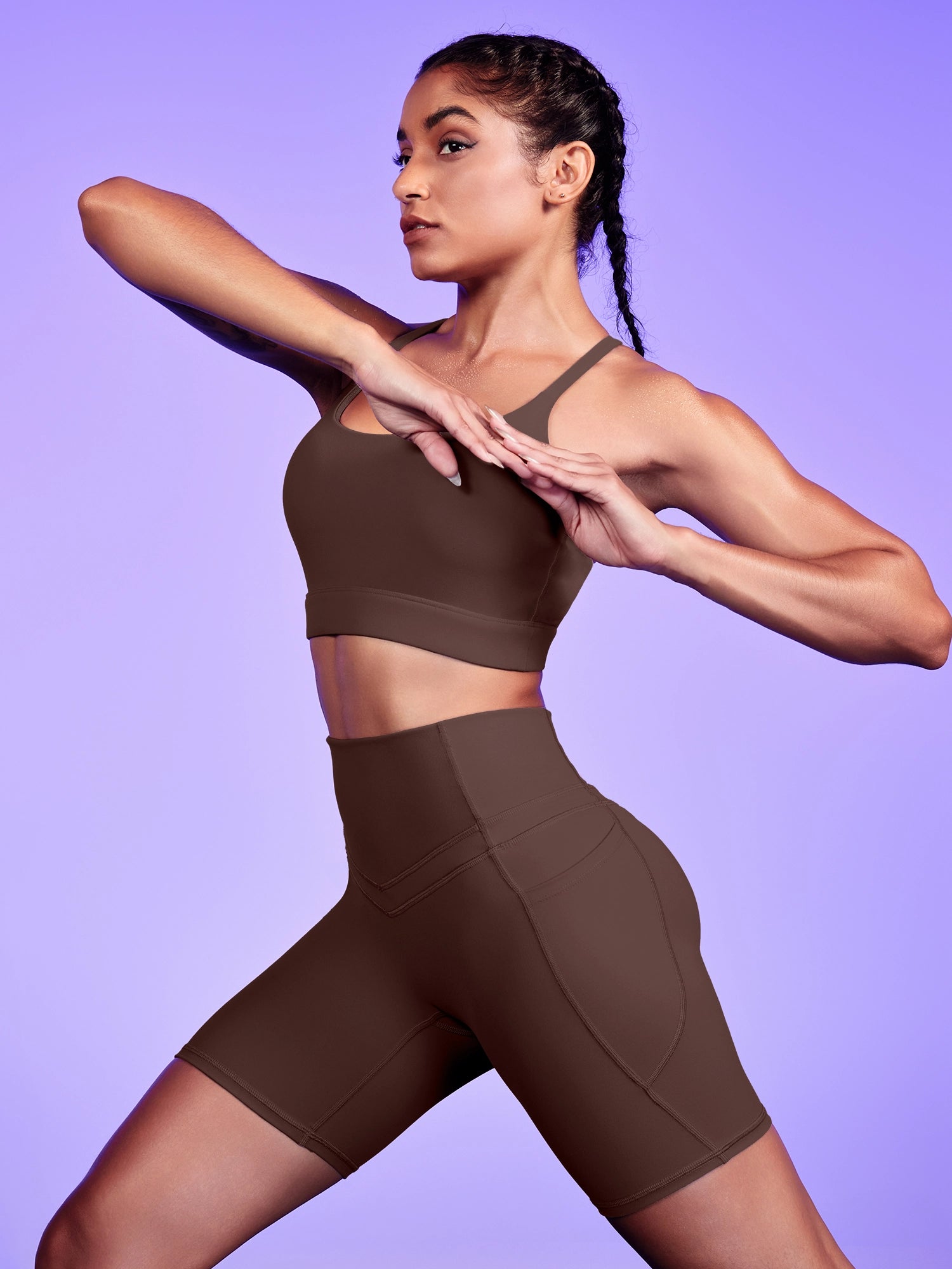 IUGA PowerTight Sandwich Waistband Short Set