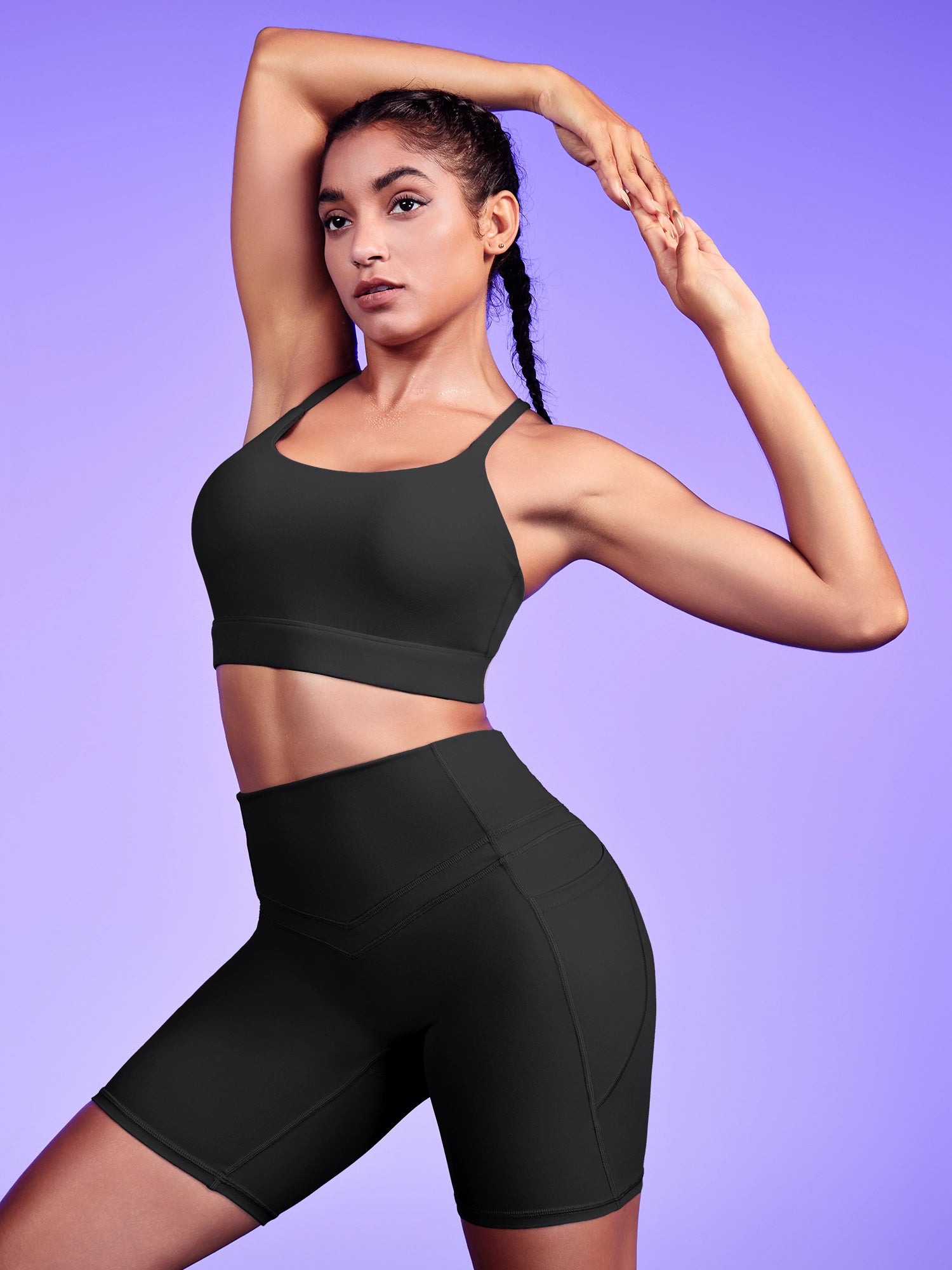 IUGA PowerTight Padded Strappy Y Back Sports Bra