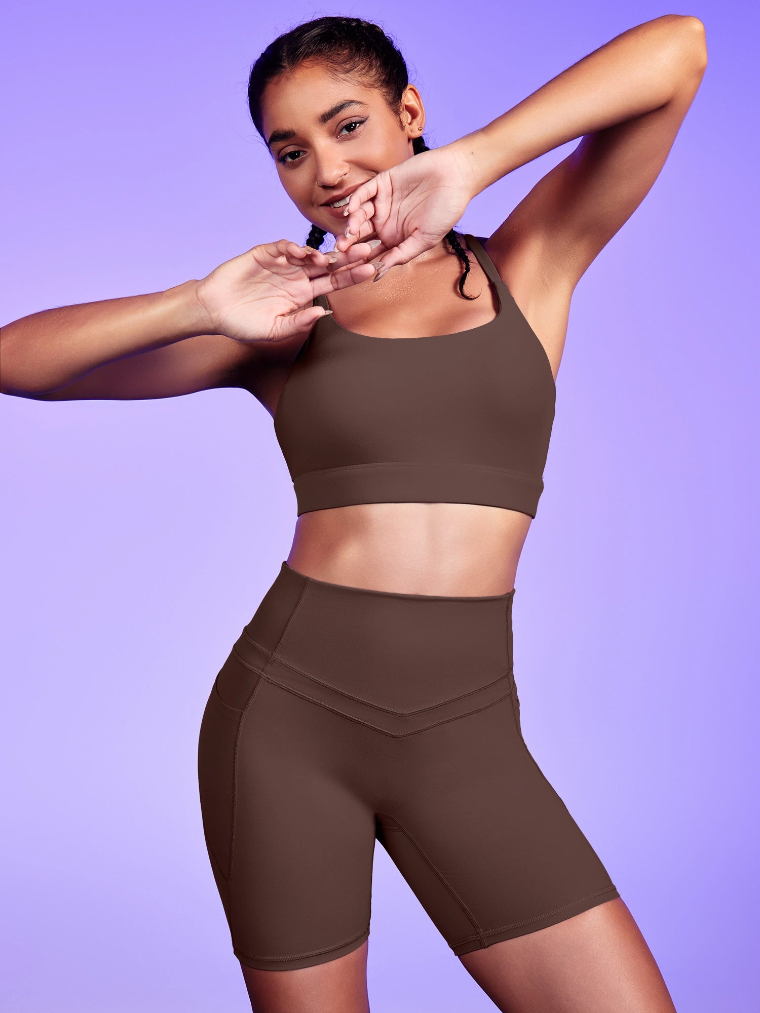 IUGA PowerTight Sandwich Waistband Short Set