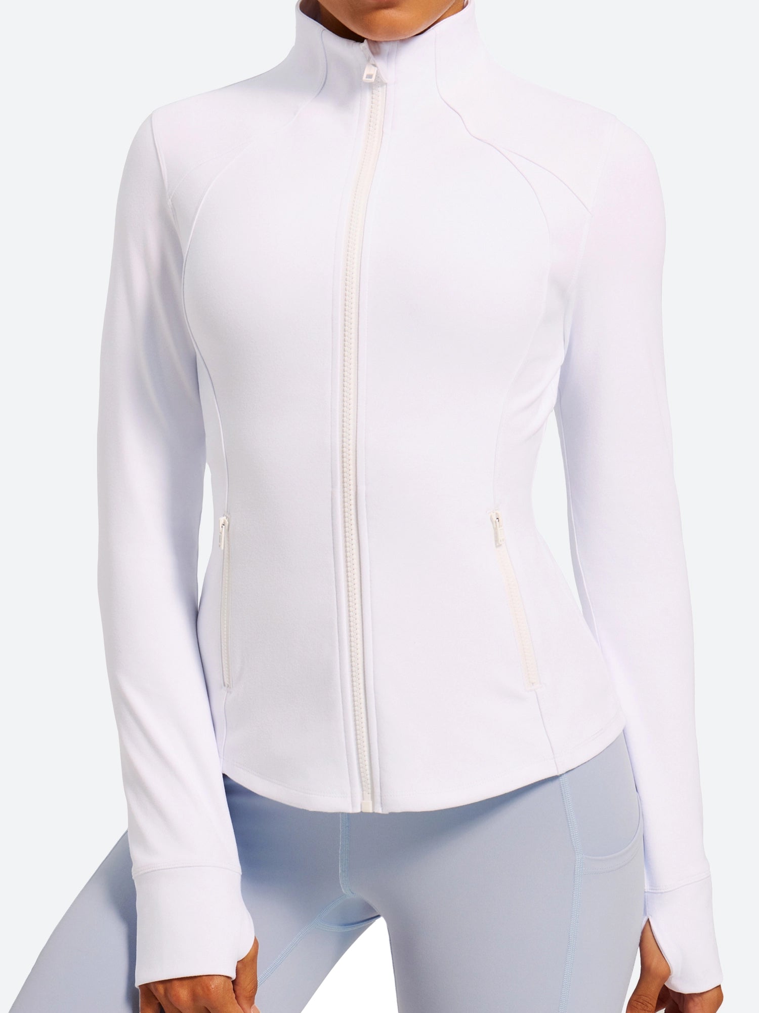 IUGA FlexTight Full Zip Lightweight Running Track Jacket With Thumbholes | Affordable Yoga Leggings & Activewear by IUGA