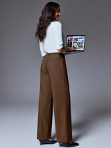 IUGA High-Waisted Wrinkle-Resistant Wide-Leg Work Pants - IUGA