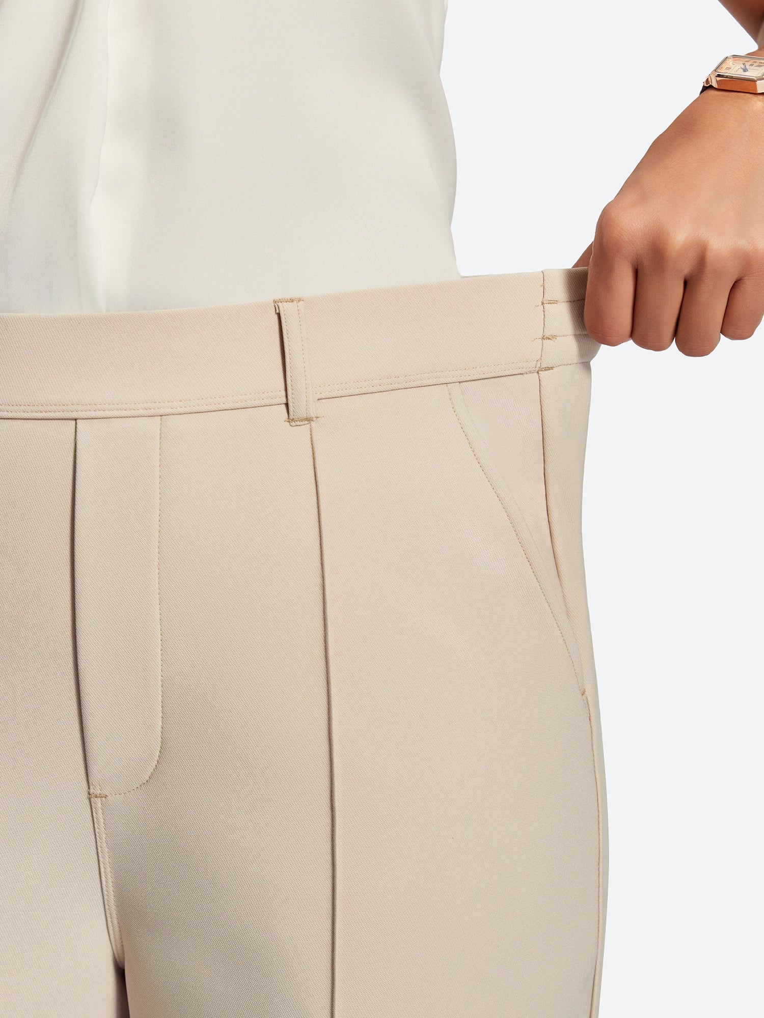 IUGA High-Waisted Wrinkle-Resistant Wide-Leg Work Pants - IUGA