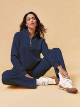 IUGA 2 Piece Outfits Wide Leg Pants Lounge Set | Affordable Yoga Leggings & Activewear by IUGA