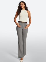 IUGA Stretchy Pull On Bootcut Work Pants With Pockets
