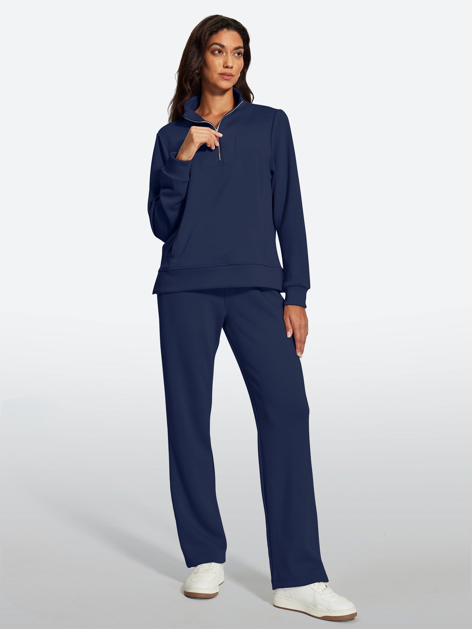 IUGA 2 Piece Outfits Wide Leg Pants Lounge Set | Affordable Yoga Leggings & Activewear by IUGA