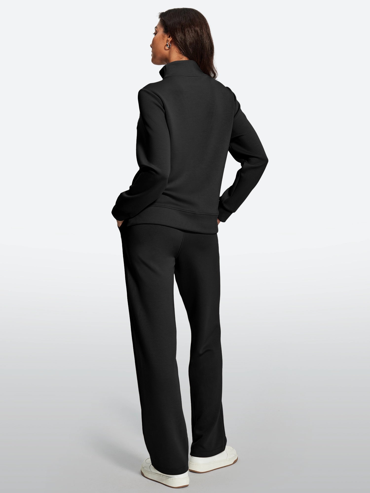 IUGA 2 Piece Outfits Wide Leg Pants Lounge Set | Affordable Yoga Leggings & Activewear by IUGA