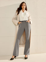 IUGA Stretchy Pull On Bootcut Work Pants With Pockets