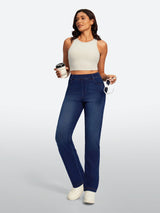 IUGA FlexDenim® High Waisted  Bootcut  Straight Leg Jeans | Affordable Yoga Leggings & Activewear by IUGA