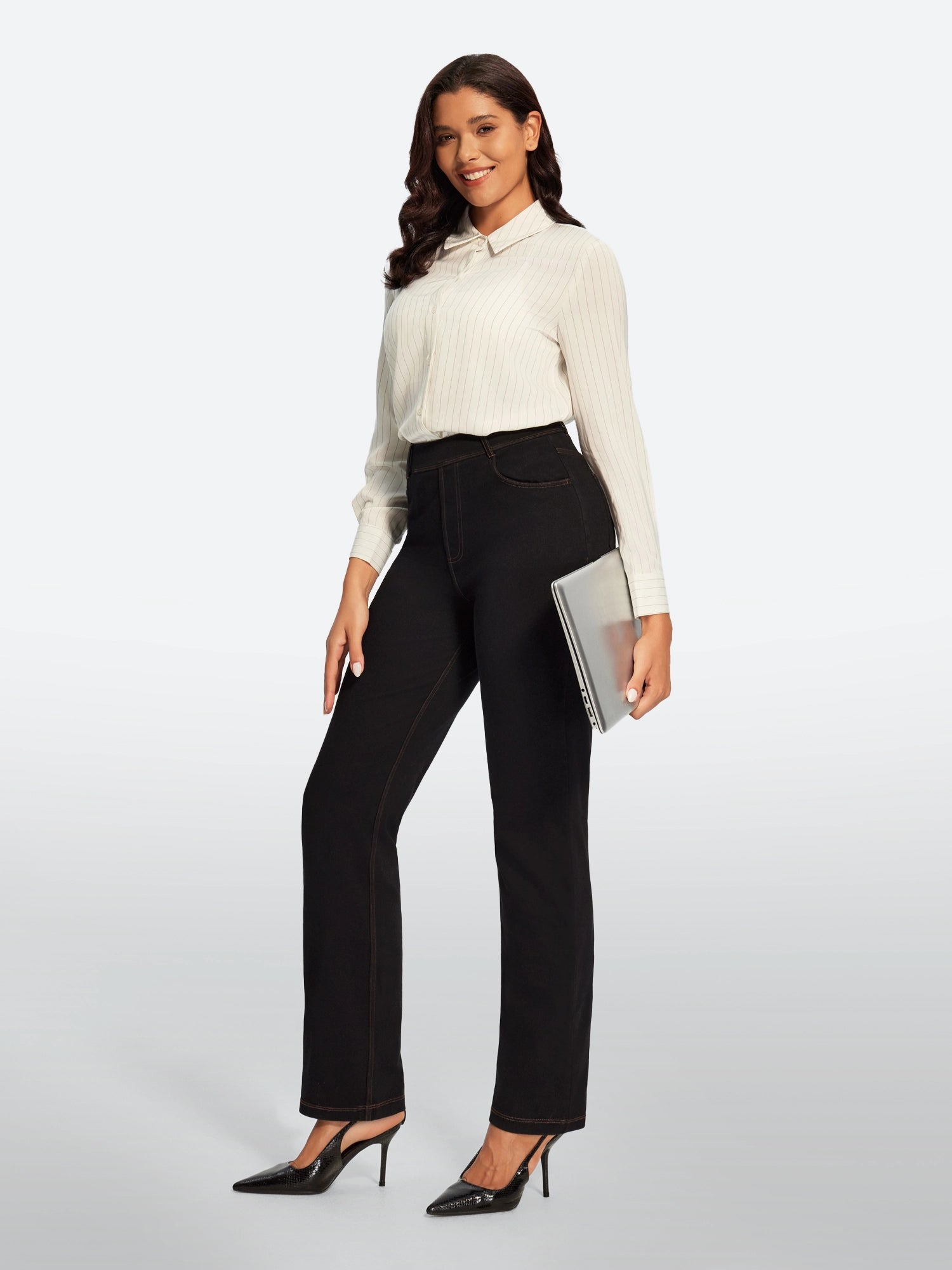 IUGA FlexDenim® High Waisted  Bootcut  Straight Leg Jeans | Affordable Yoga Leggings & Activewear by IUGA