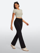 IUGA FlexDenim® High Waisted  Bootcut  Straight Leg Jeans | Affordable Yoga Leggings & Activewear by IUGA