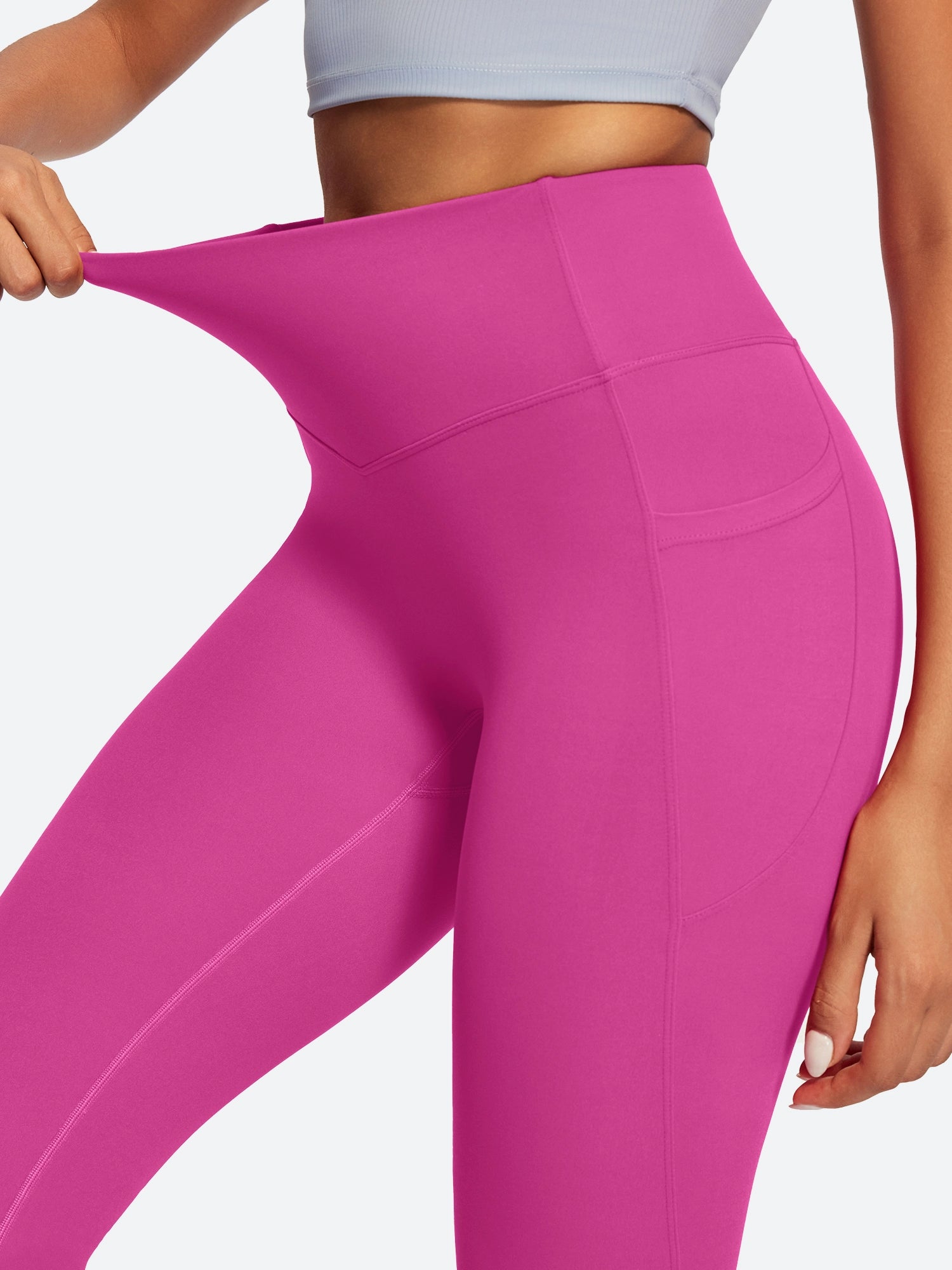 IUGA Sandwich No Front Seam Hidden Scrunch Butt Mini Flared Yoga Pants With Pockets | Affordable Yoga Leggings & Activewear by IUGA