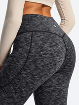 IUGA HeatLab® Sandwich Waistband No Front Seam Fleece Lined Bootcut Yoga Pants With Pockets - IUGA