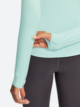 IUGA Turtleneck Long Sleeve Fleece Lined Thermal Shirts With Pockets | Affordable Yoga Leggings & Activewear by IUGA