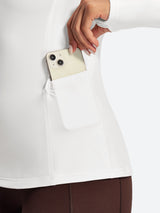 IUGA Turtleneck Long Sleeve Fleece Lined Thermal Shirts With Pockets | Affordable Yoga Leggings & Activewear by IUGA