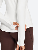 IUGA Turtleneck Long Sleeve Fleece Lined Thermal Shirts With Pockets | Affordable Yoga Leggings & Activewear by IUGA