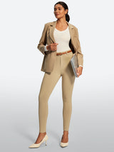 IUGA HeatLab® Fleece Lined Pull On High Waisted Dress Pants With Pockets | Affordable Yoga Leggings & Activewear by IUGA