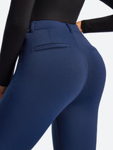IUGA HeatLab® Fleece Lined Pull On High Waisted Dress Pants With Pockets | Affordable Yoga Leggings & Activewear by IUGA