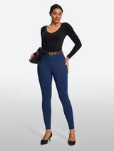 IUGA HeatLab® Fleece Lined Pull On High Waisted Dress Pants With Pockets | Affordable Yoga Leggings & Activewear by IUGA