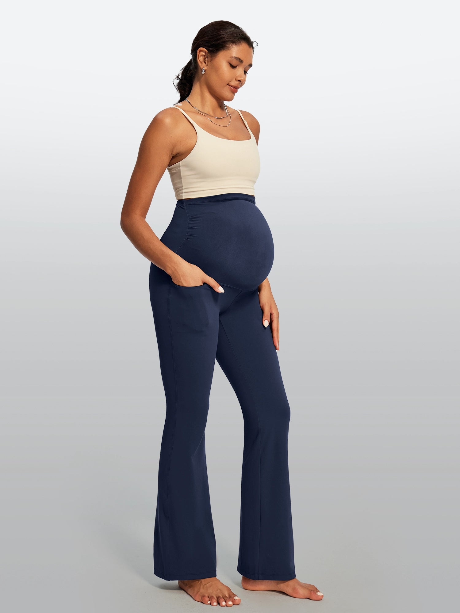 IUGA Maternity Leggings With Pockets Over The Belly | Affordable Yoga Leggings & Activewear by IUGA