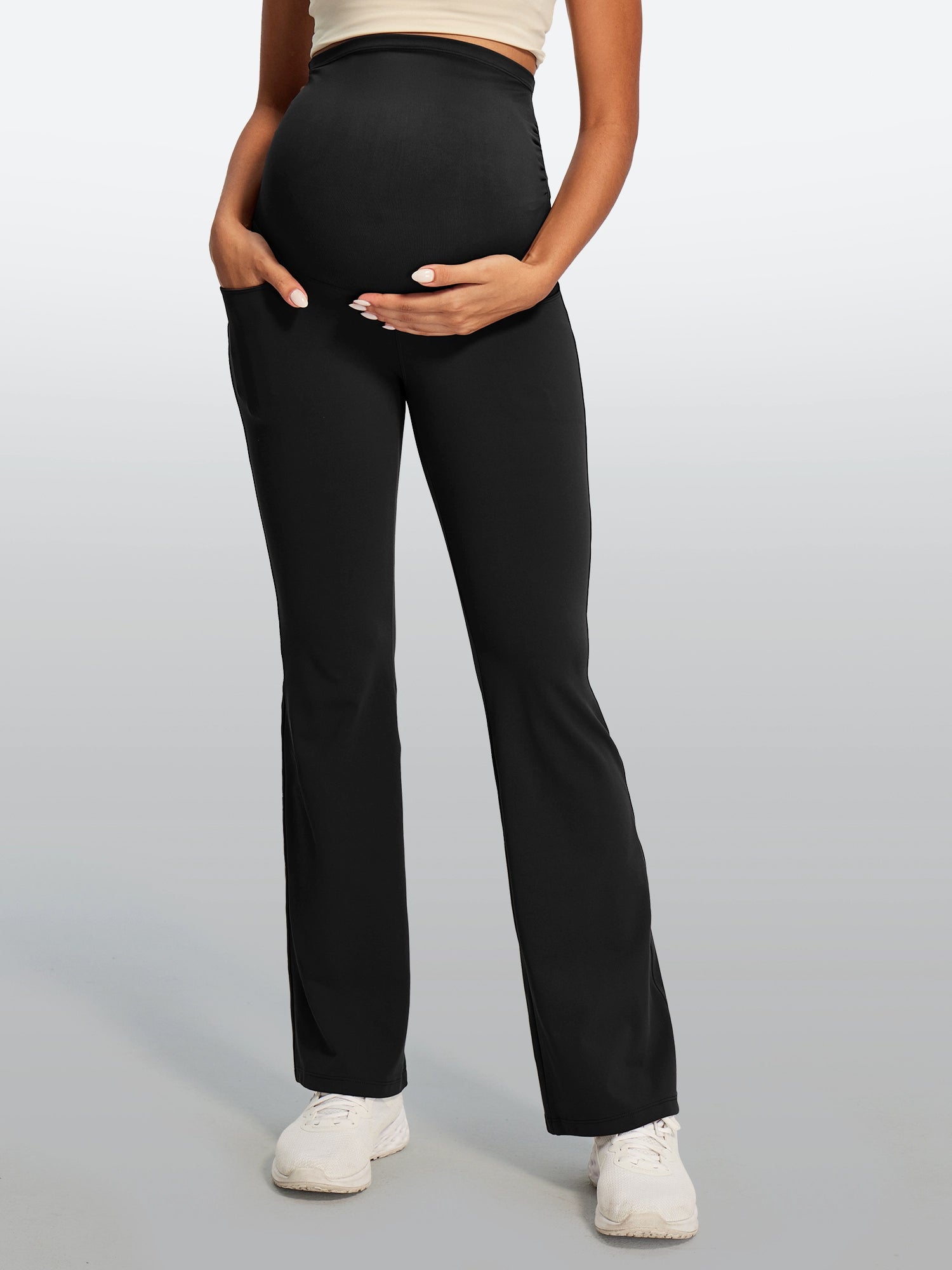 IUGA Maternity Leggings With Pockets Over The Belly | Affordable Yoga Leggings & Activewear by IUGA