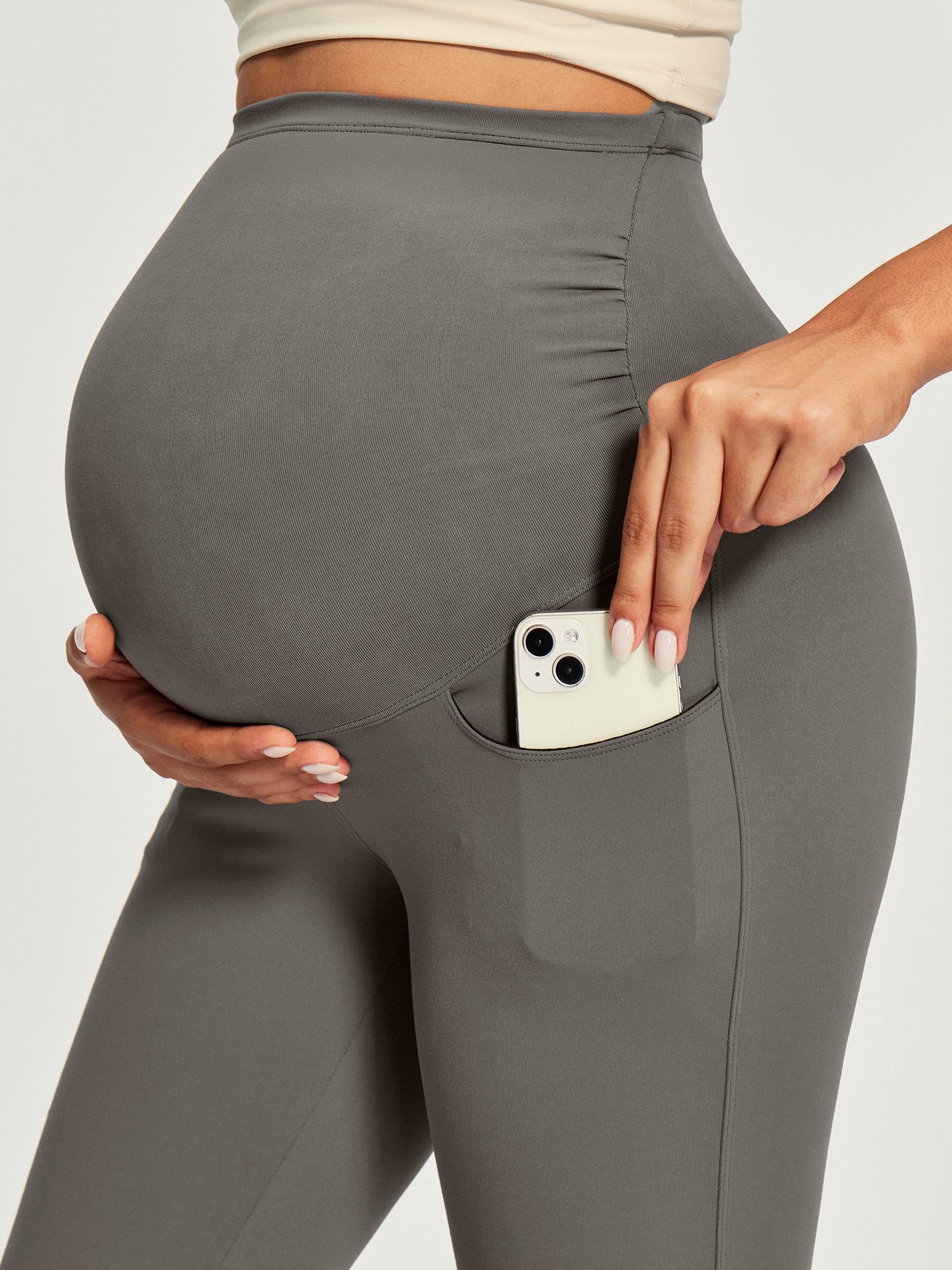 IUGA Maternity Leggings With Pockets Over The Belly | Affordable Yoga Leggings & Activewear by IUGA