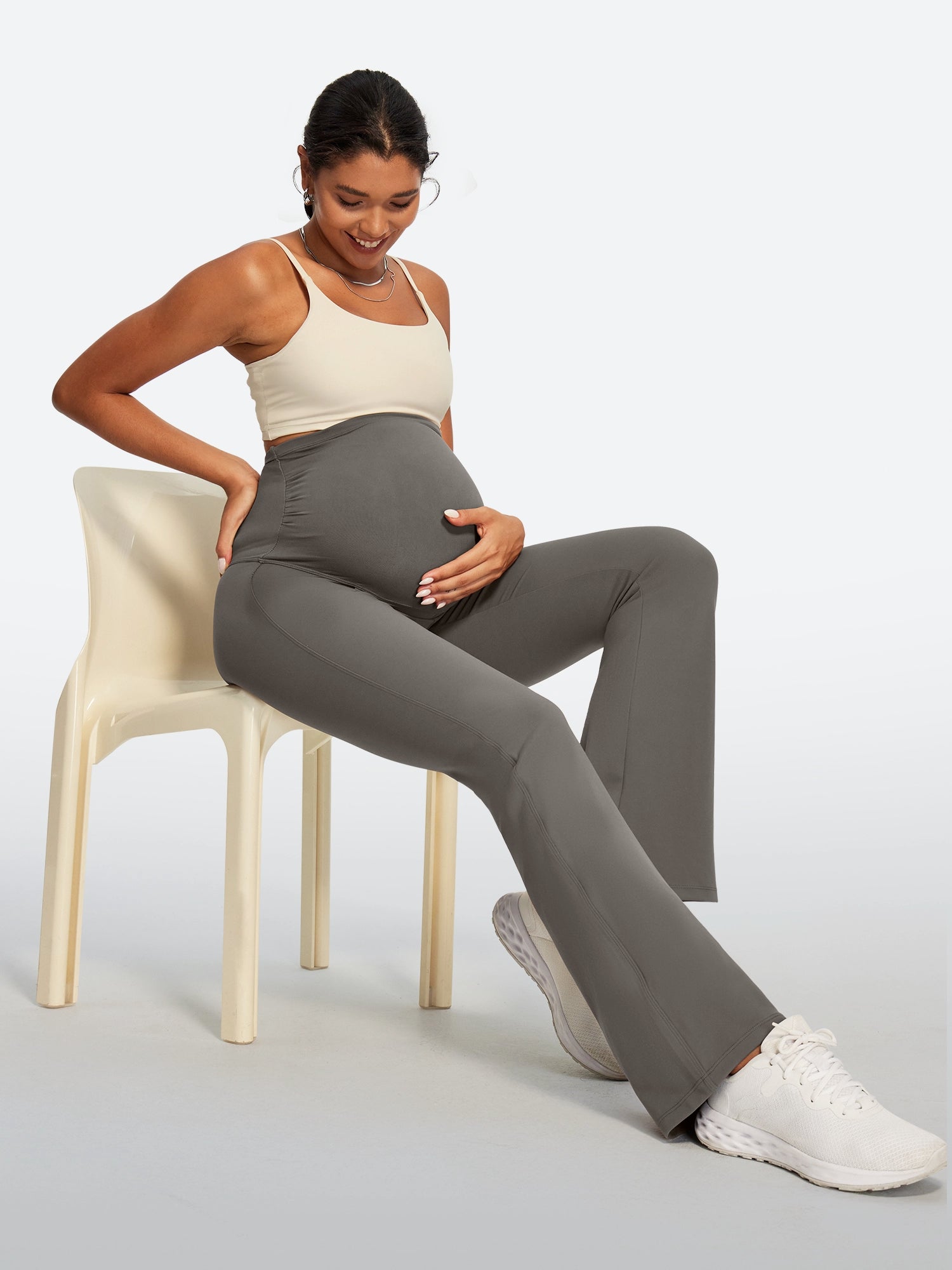 IUGA Maternity Leggings With Pockets Over The Belly | Affordable Yoga Leggings & Activewear by IUGA