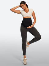IUGA Over Belly Comfy Stretch Maternity Jeans | Affordable Yoga Leggings & Activewear by IUGA
