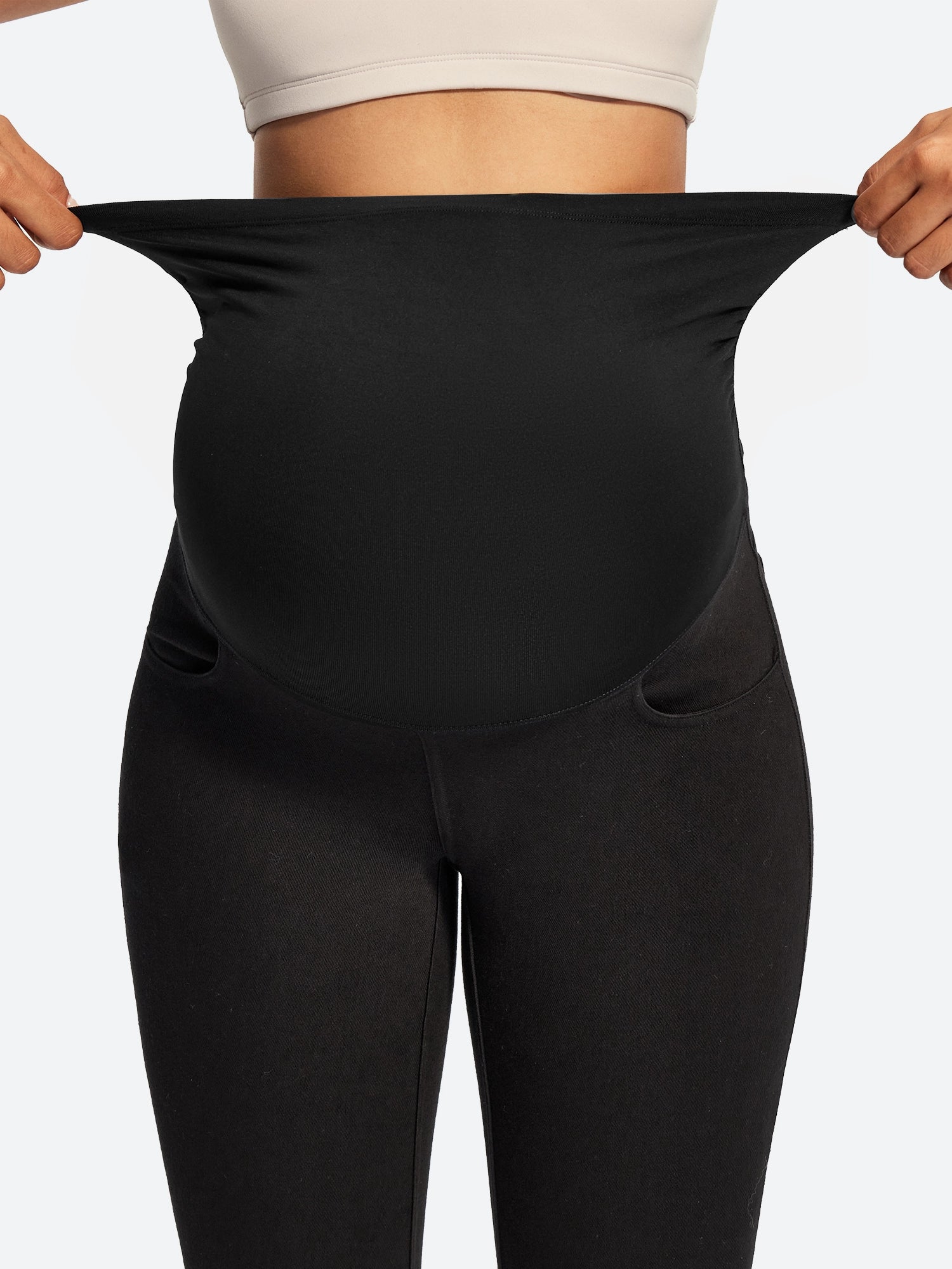 IUGA Over Belly Comfy Stretch Maternity Jeans | Affordable Yoga Leggings & Activewear by IUGA
