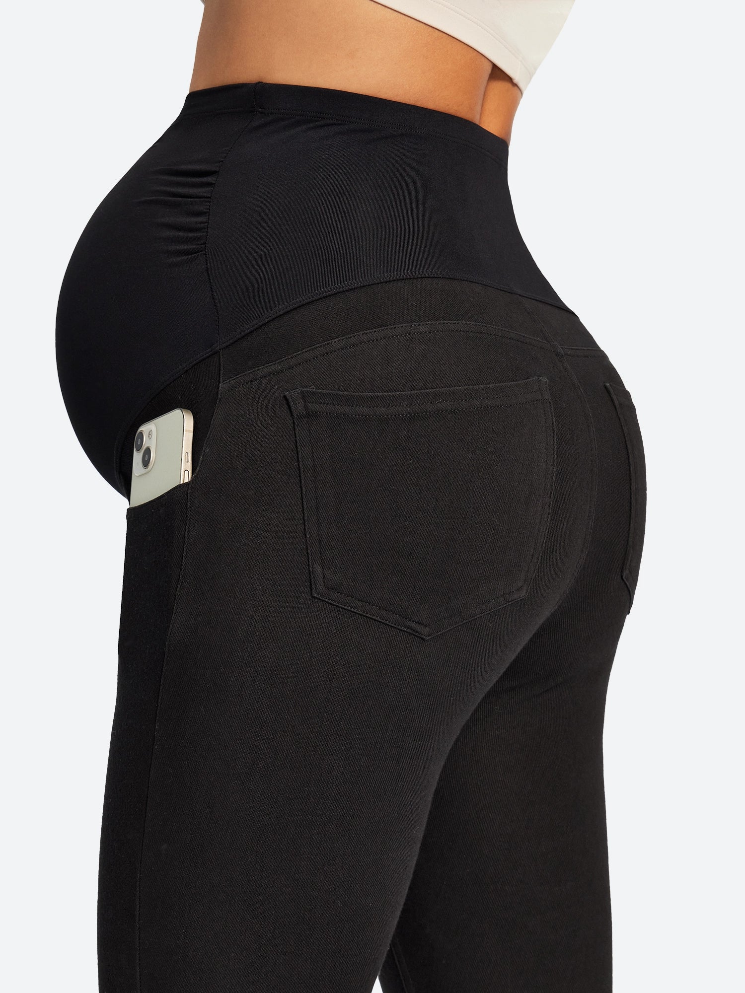 IUGA Over Belly Comfy Stretch Maternity Jeans | Affordable Yoga Leggings & Activewear by IUGA