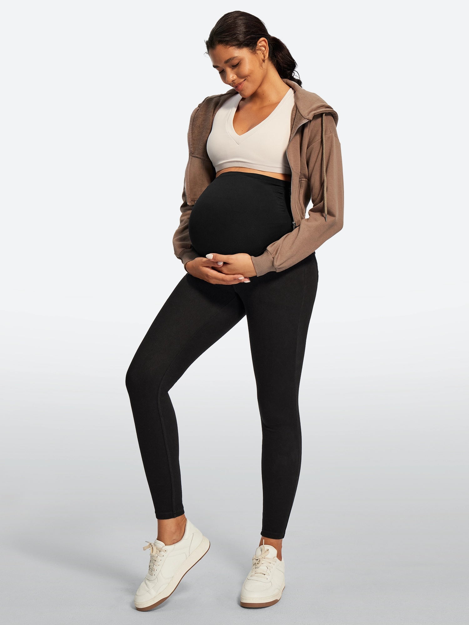 IUGA Over Belly Comfy Stretch Maternity Jeans | Affordable Yoga Leggings & Activewear by IUGA