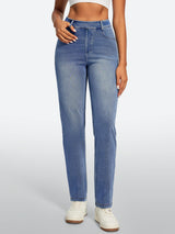 IUGA FlexDenim® High Waisted  Bootcut  Straight Leg Jeans | Affordable Yoga Leggings & Activewear by IUGA