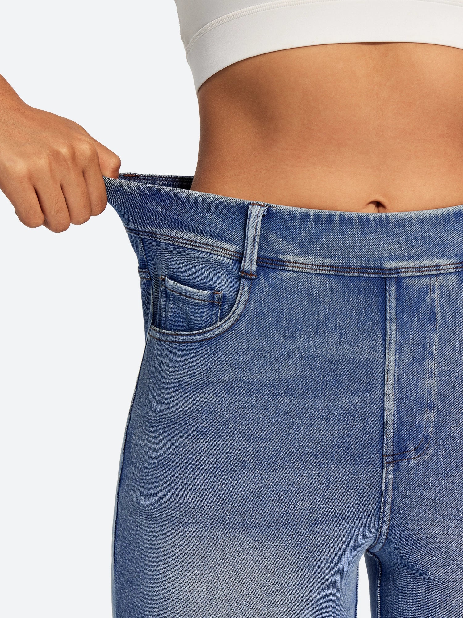 IUGA FlexDenim® High Waisted  Bootcut  Straight Leg Jeans | Affordable Yoga Leggings & Activewear by IUGA